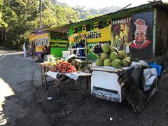 03 We drove by a colourful fruit and vegetable market shop on our way to Blue Mountains near Kingston Jamaica